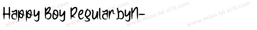 Happy Boy RegularbyN字体转换
